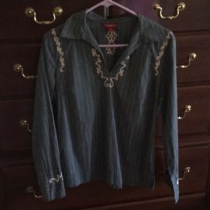 Blouse with embroidery